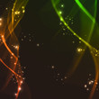 Vector: Abstract background, futuristic wavy lines illustration. Abstract background, futuristic wavy lines illustration.