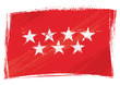 Vector: Grunge Community of Madrid flag Grunge Community of Madrid flag
