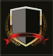 Golden shields with laurel wreath