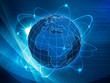 Illustration: Global transportation and communications background Global transportation and communications background