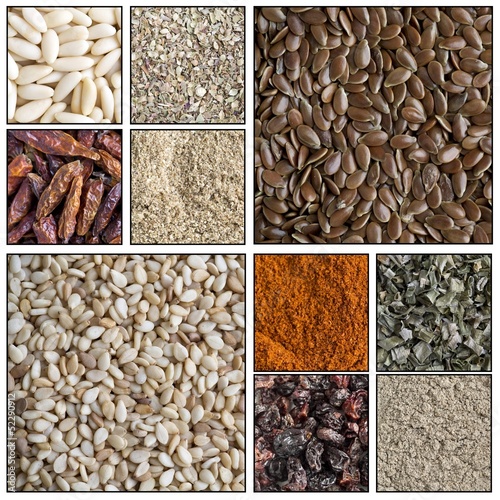 Photo: Collage - mix di spezie Collage - mix di spezie