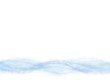 Abstract blue wave background with white copy space