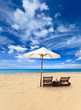 Sunbed on the beach
