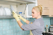washing the dishes