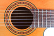 Guitar Soundhole, Bridge, and Fingerboard