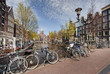 View of spring Amsterdam. The Netherlands