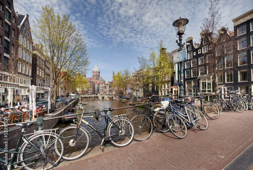 Photo: View of spring Amsterdam. The Netherlands View of spring Amsterdam. The Netherlands