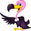 Vector: cute Vulture cartoon cute Vulture cartoon