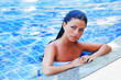 Photo: Woman in swimming pool Woman in swimming pool