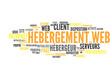 Hébergement web (tag cloud français)