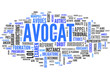 Vecteur : Avocat (tag cloud français) Avocat (tag cloud français)