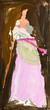child's painting - woman in long dress
