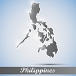 shiny icon in form of Philippines