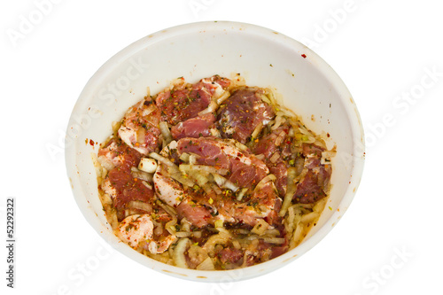 Photo: the meat is marinated the meat is marinated