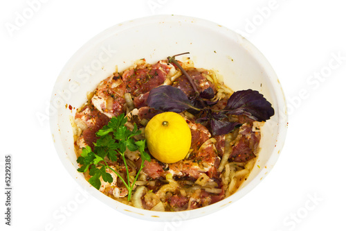 Photo: the meat is marinated the meat is marinated