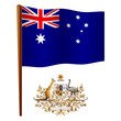 Vector: australia wavy flag australia wavy flag