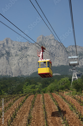 Photo: cableway to Ai-Petri mountain, Crimea, Ukraine cableway to Ai-Petri mountain, Crimea, Ukraine