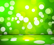 Green Spotlight Abstract Background