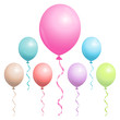 Pastel Birthday Balloons