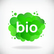 Green cloud with inscription BIO.