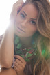 beautiful woman with rose