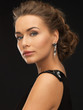 Photo: woman with diamond earrings woman with diamond earrings