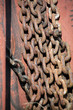Kette auf einer alten Winde