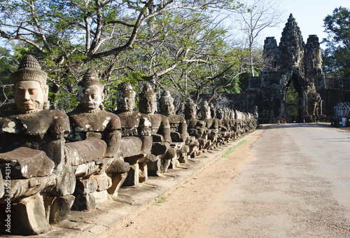 Photo: Angkor Tom entrance Angkor Tom entrance