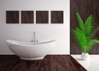 Illustration: Modern interior of bathroom Modern interior of bathroom