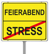 ortseingangsschild feierabend