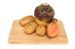 Vegetables on a board