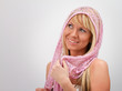 Blonde with veil