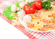 farfalle with fresh tomatoes and mushrooms