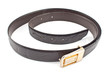 Brown leather belt