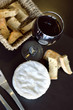 Fromage, camembert, vin, vin rouge, pain, brunch