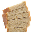 Photo: Sliced Brown Bread Isolated on White Background Sliced Brown Bread Isolated on White Background