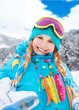 Portrait of girl with ice skates