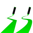green marker vector illustration