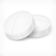 Pills on white