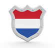 Coat of Arms with flag of Netherlands.