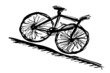 cycling sign - downhill...