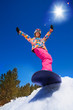 Foto: Cool snowboard woman Cool snowboard woman