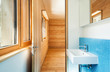 Photo: house modern design, interior, blue bathroom house modern design, interior, blue bathroom