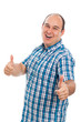 Ecstatic man thumbs up