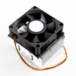 Processor heatsink cooler fan on white background