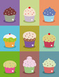 cute cupcake frame or poster for decor