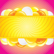 Illustration: Festive Background with Banner and Balloons Festive Background with Banner and Balloons