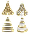 Illustration: Abstract christmas tree collection Abstract christmas tree collection