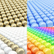 Abstract sphere background composition