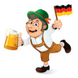 Illustration: Funny Oktoberfest Man. Illustration Funny Oktoberfest Man. Illustration